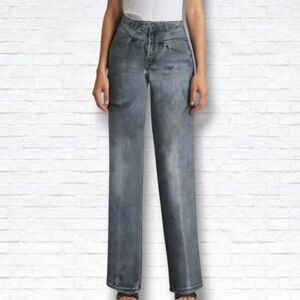 Vintage Pelican Cove Faded Black High Rise Straight Leg Jeans Size 26